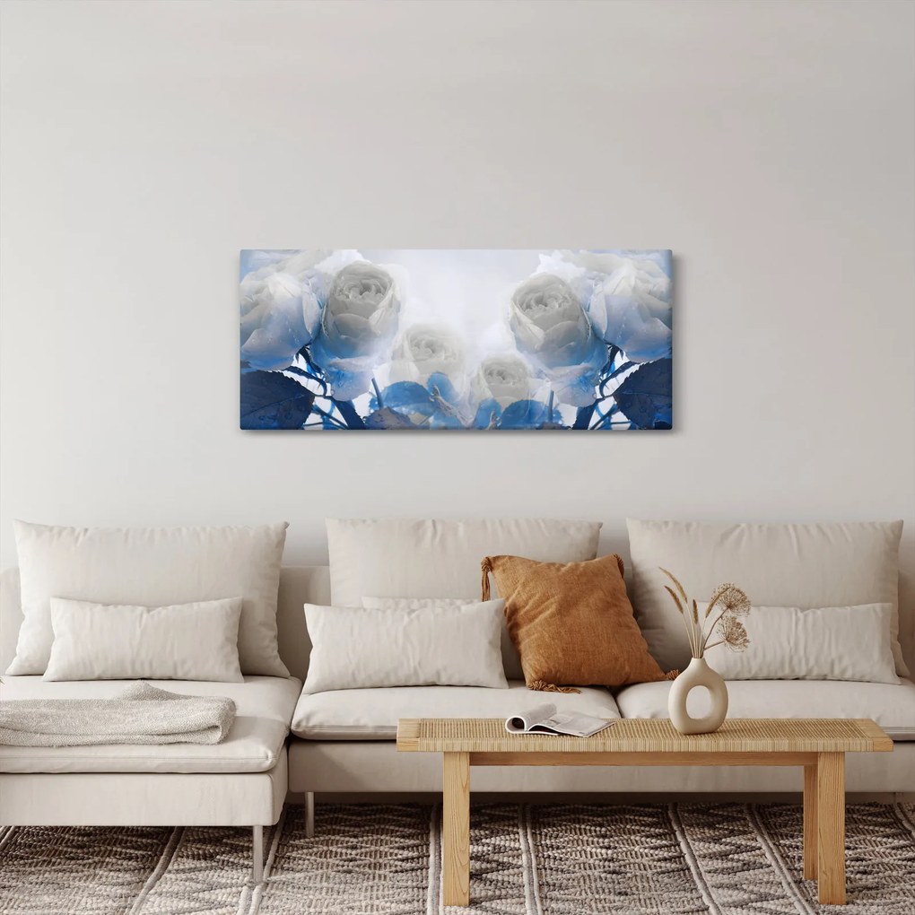 Tablou - Trandafir alb (120x50 cm)