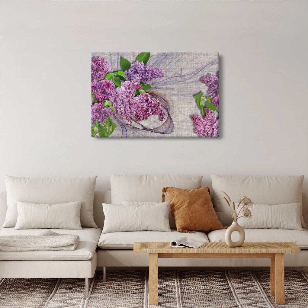 Tablou - Flori de liliac (90x60 cm)