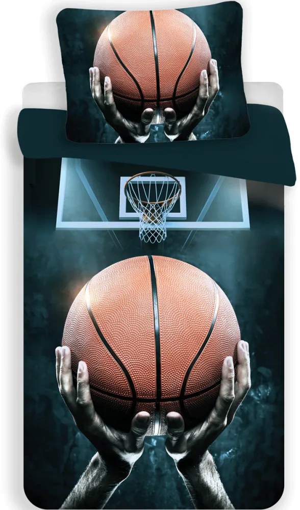 Baschet Basketball, set de lenjerie 140×200cm, 70×90 cm