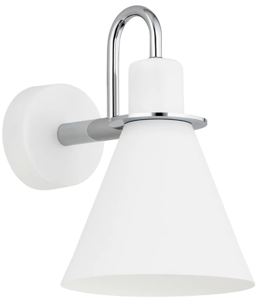 Aplica moderna design retro Beverly alb/crom