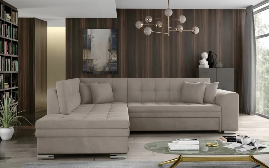 Colțar lemn masiv Extensibil Penelope 260x205cm Personalizabil - Poco 03, Dreapta