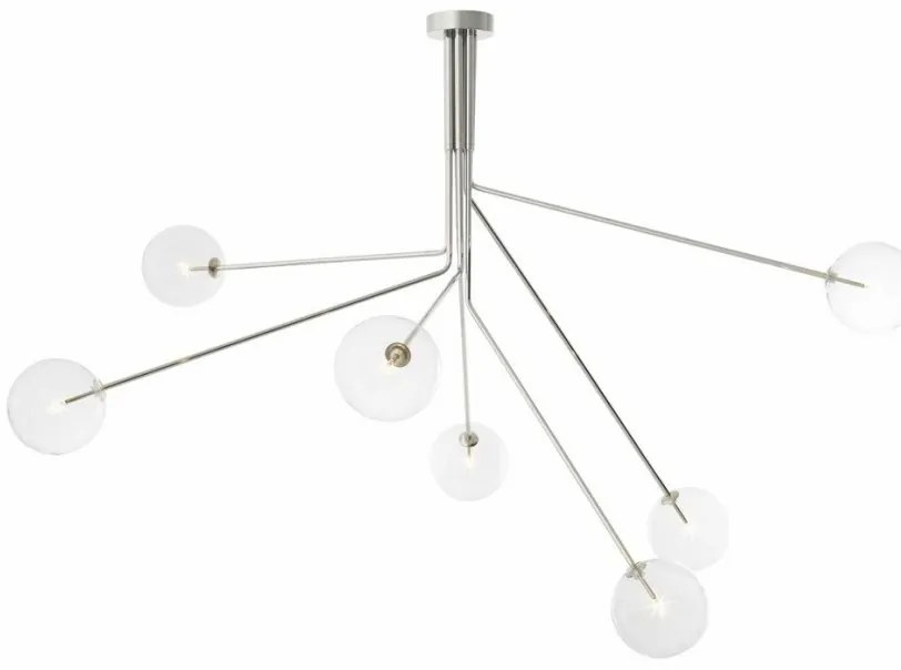 Lustra dimabila design LUX cu 7 brate Topaz nickel 114893 HZ