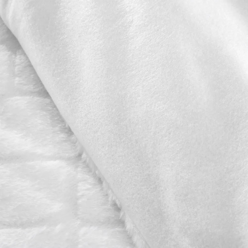 Lenjerie de pat albă din micropluș pentru pat de o persoană 135x200 cm Cosy Diamond – Catherine Lansfield