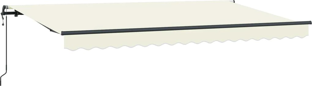 vidaXL Cortina Retractabilă Crem 400 x 200 cm țesătură