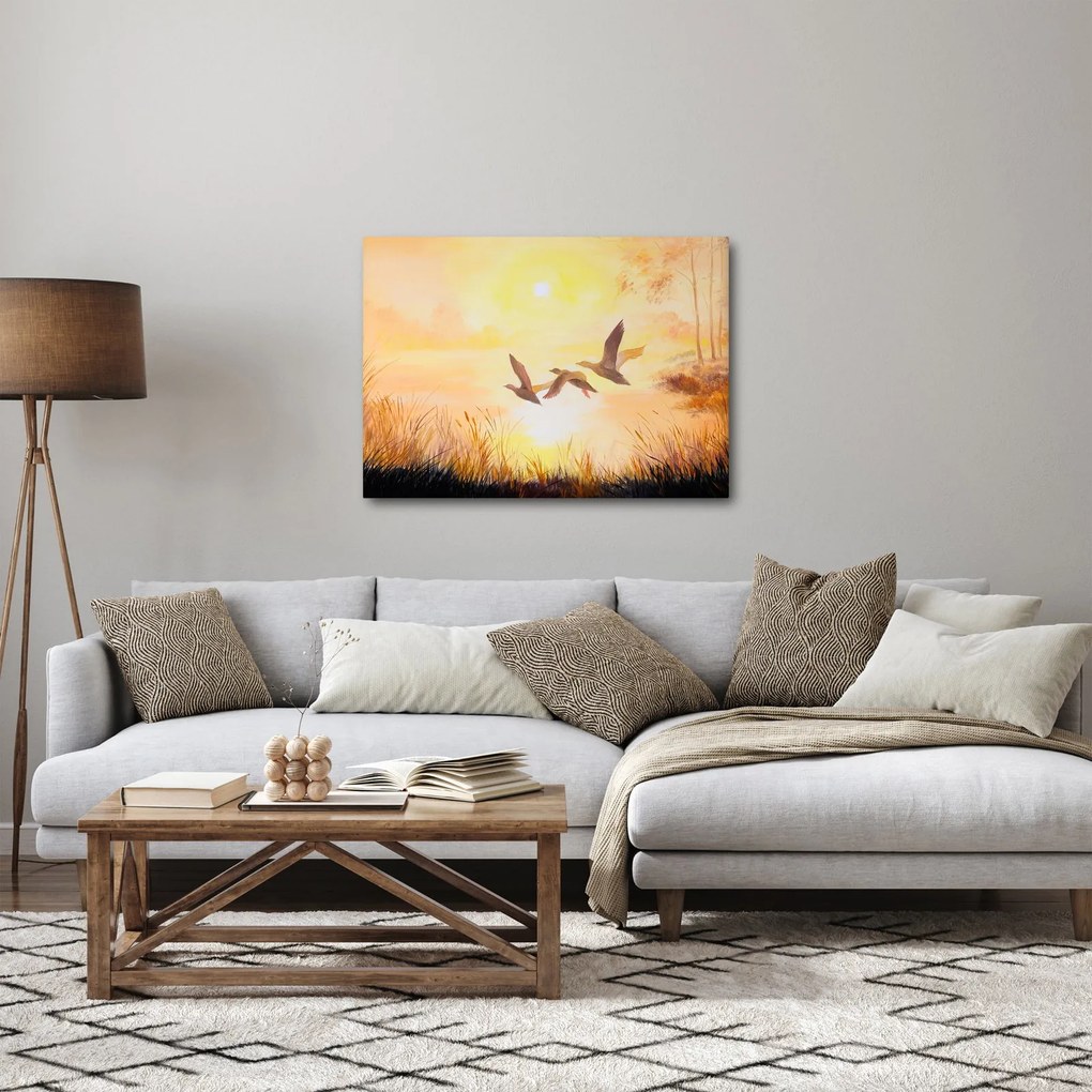 Tablou - Macarale la apus de soare (70x50 cm)