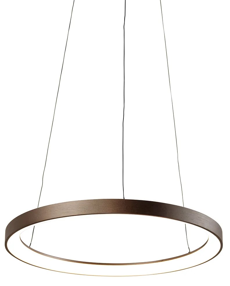 Lampă pendant design bronz cu LED-uri reglabile Easylift - Hoop