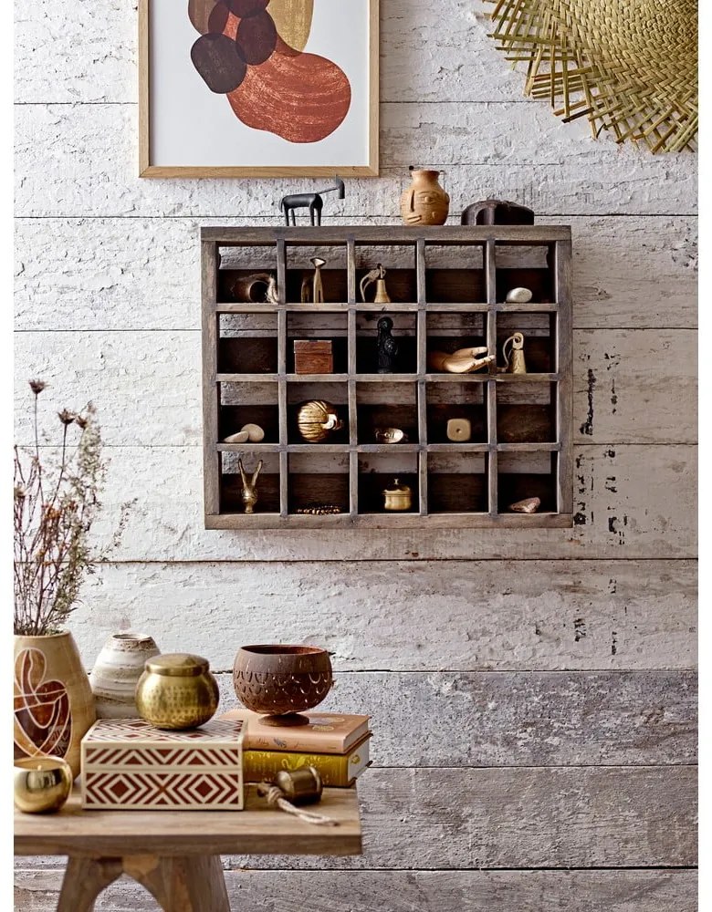 Cutie de depozitare maro din lemn decorativă 6,5x4,5x4 cm Cemile – Bloomingville