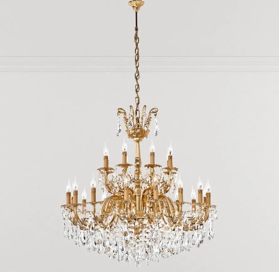 Candelabru 24 brate LUX cu cristale Scholer, Nur