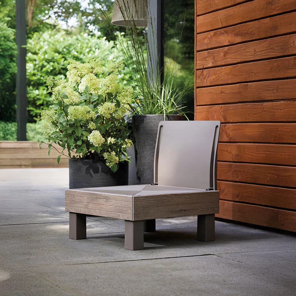 Canapea de grădină Elements Signature cu 1 loc, lemn de frasin