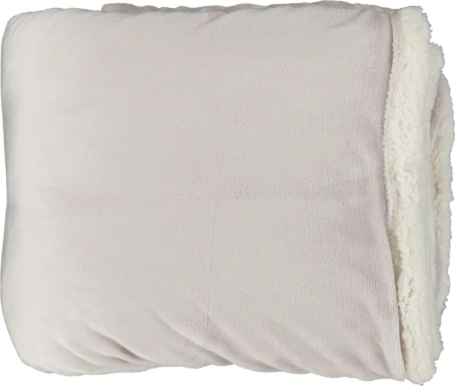 Pătură cu două feţe, alb, 205x220, ANKEA TYP 2