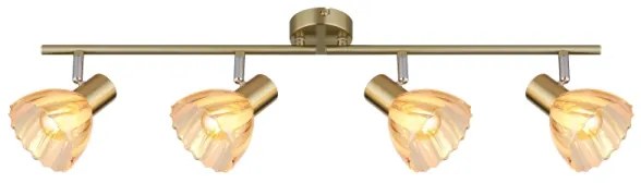 Spot Globo 54315M-4 ZACHERY 4xE14/40W/230V auriu