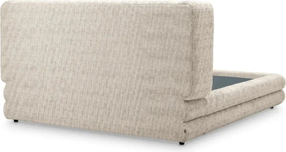 Pat dublu tapitat design elegant LUX Francisco, Creststone bej