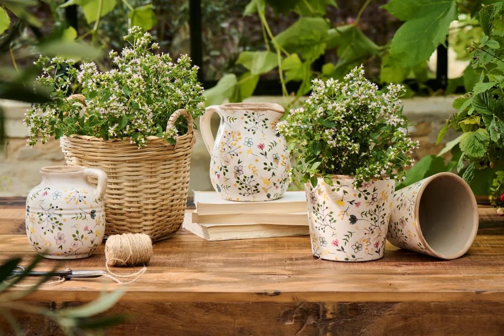 IB Laursen Ghiveci ceramic MEADOW BLOSSOM colorat