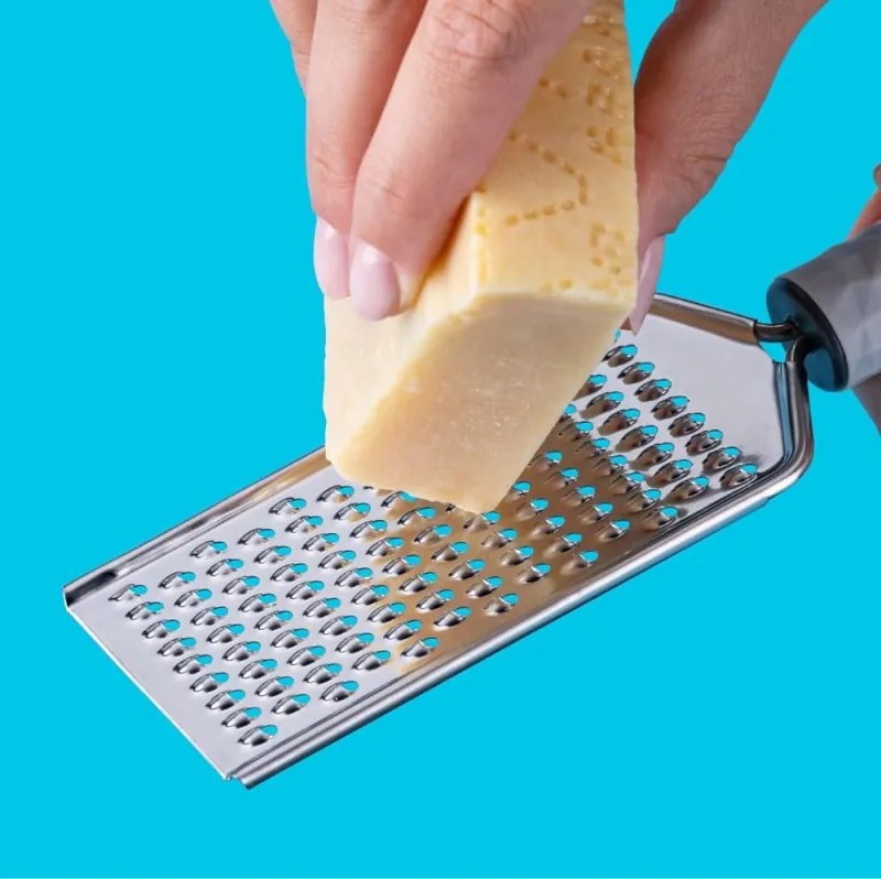 Razatoare manuala Tasty Rocky Structure 678322, 25 x 5,7 cm, Otel inoxidabil, Maner ergonomic, Albastru