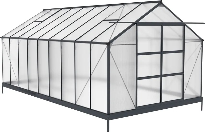 Sera din aluminiu Azalia 2,5 x 5,5 m CoverTech antracit