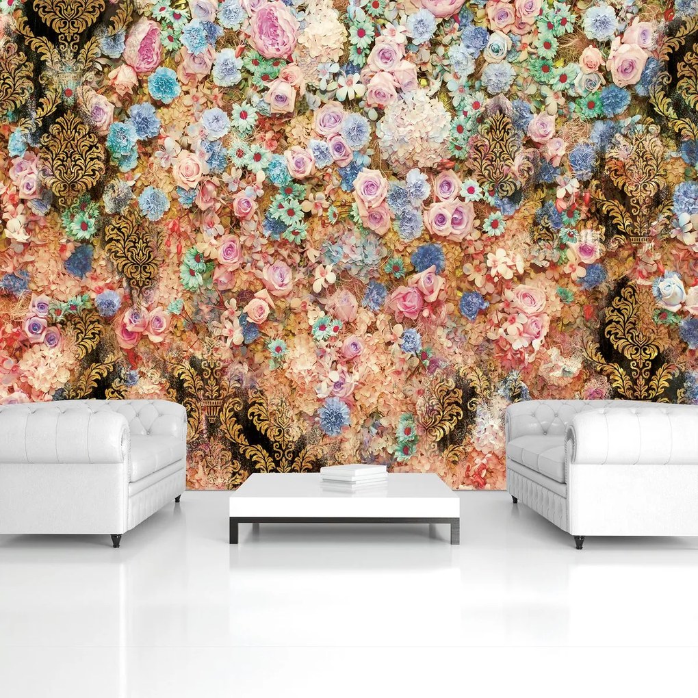 Fototapet - Flori colorate (254x184 cm)