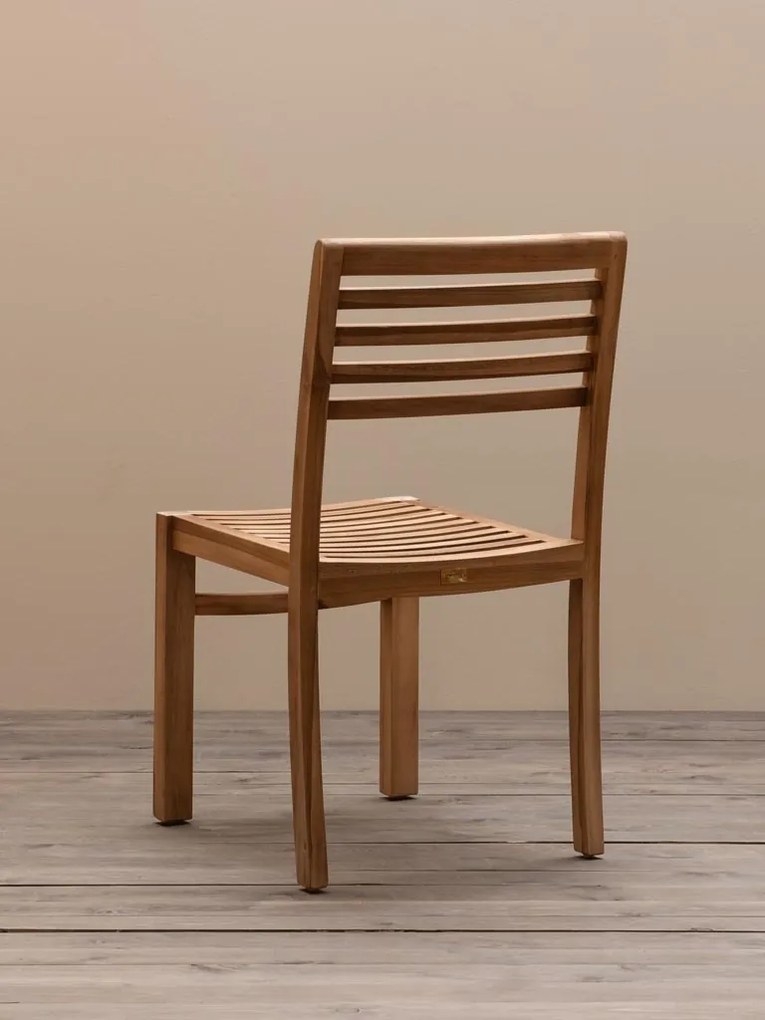 Scaun dining de exterior din lemn de tec, „Tirama”