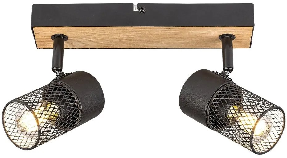 Aplica de perete / tavan design industrial Metta negru