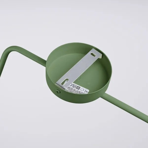 Lampă de perete Sollux SL.1700 NOX 1xE14/10W/230V verde