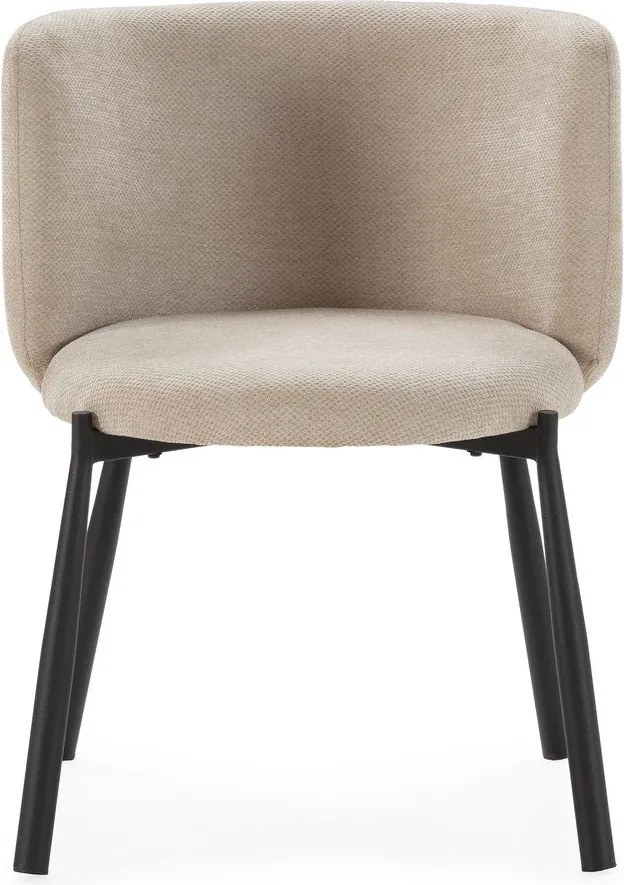 Set de scaune de sufragerie bej 2 buc. tapițat Ginny – MOME