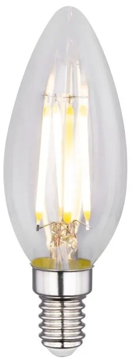 Set de 2 becuri E14 LED candle 4 Watt 400lm 3000K