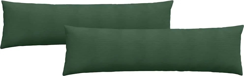 vidaXL Perne pentru canapea 2 pcs Verde închis 145 x 40 cm