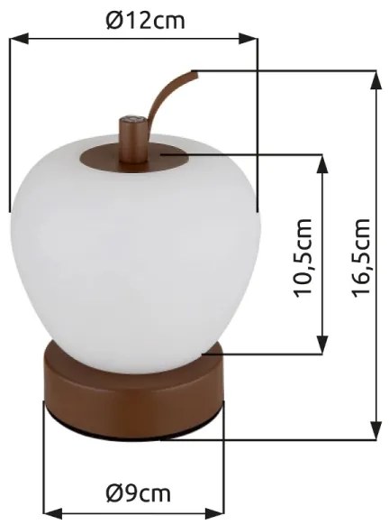 Globo 21011 - Lampă de birou LED reglabilă EVALINA LED/2W/3,7V