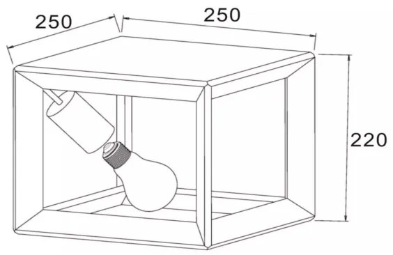 Plafonieră THOR 1xE27/60W/230V Lucide 73102/01/15