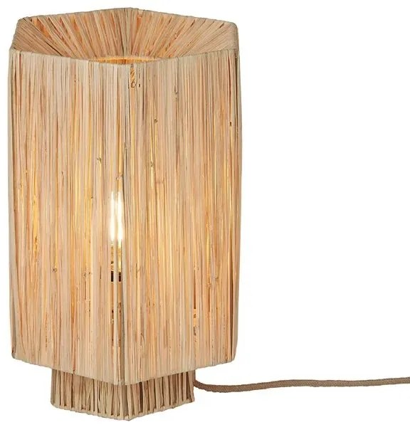 Veioza/Lampa Eco din Rafie, Panama octogon L, natur