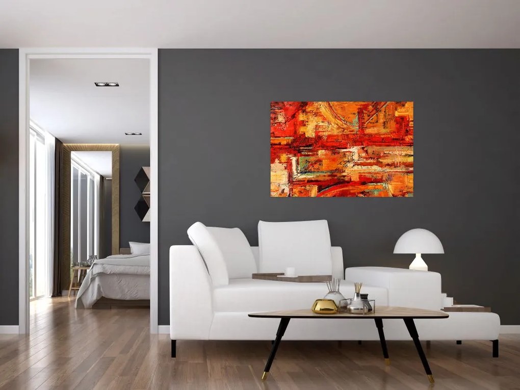 Tablou cu pictură pe pereți (90x60 cm)