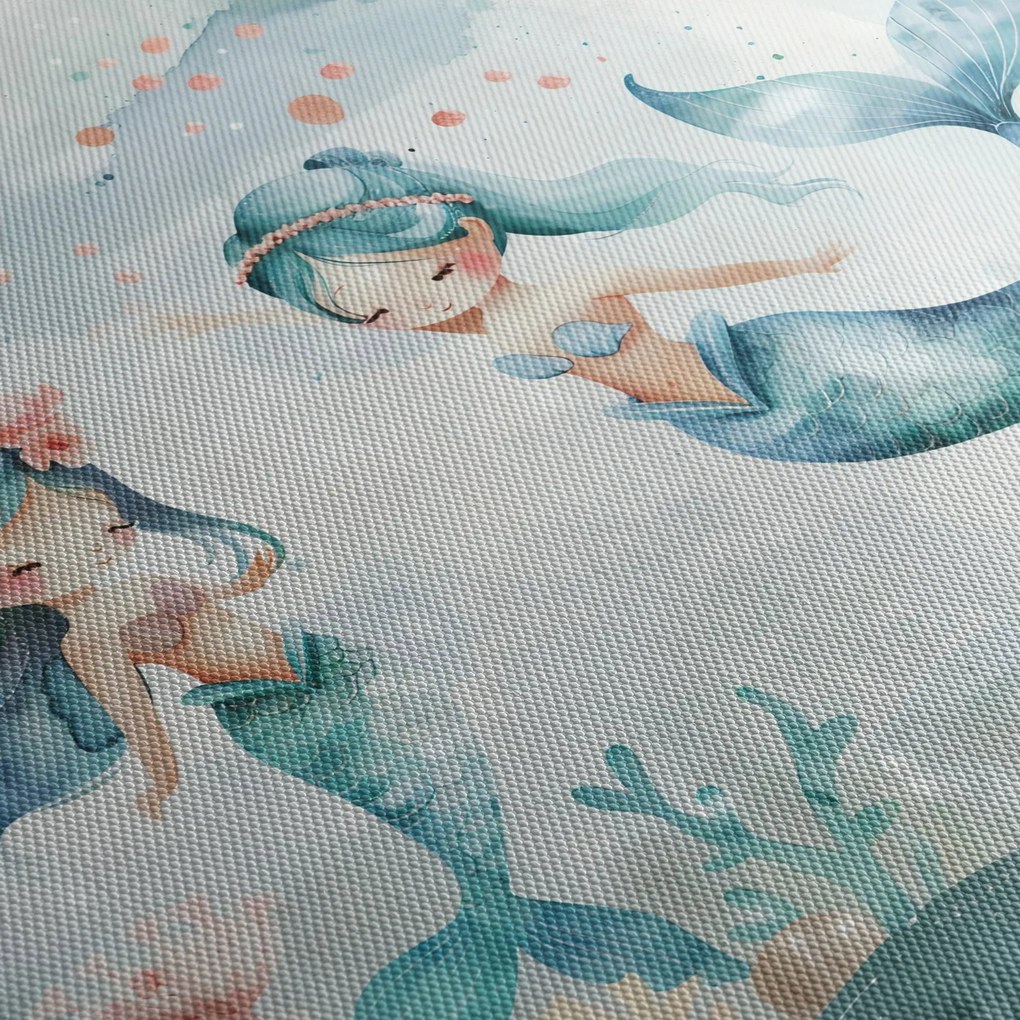 Tablou - Sirene (cu ceas) (90x30 cm)