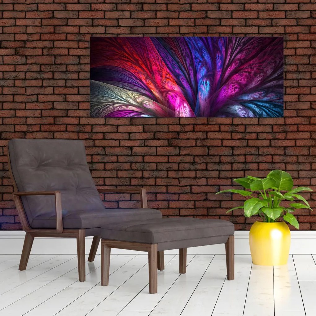 Tabloul abstract cu copacul (120x50 cm)