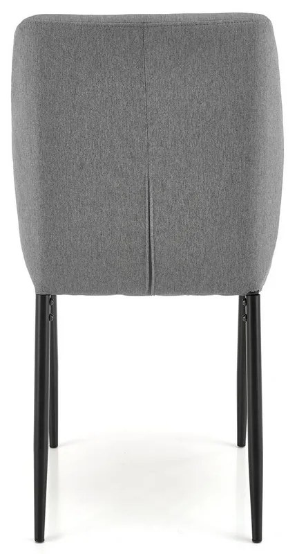 Set de sufragerie Jasper 4+1, gri/negru