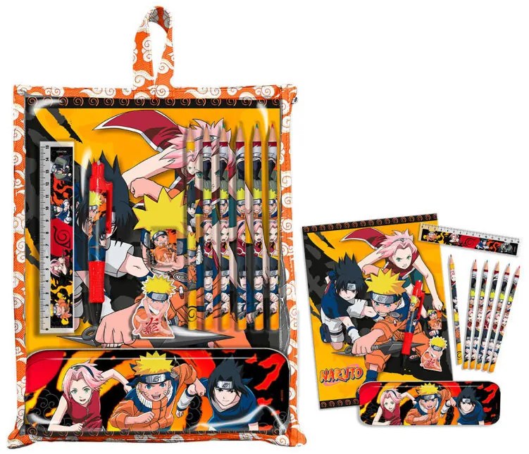 Naruto set de papetărie cu suport