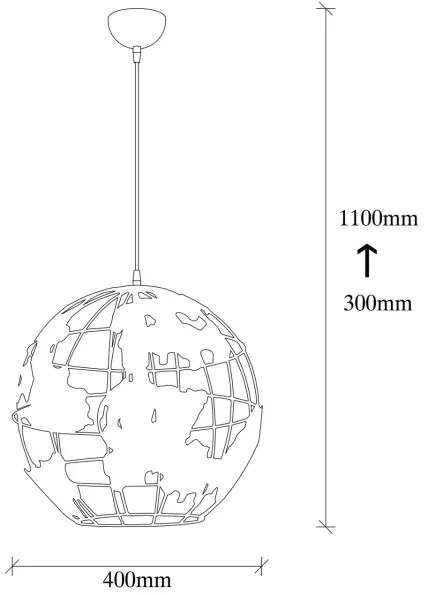 Lustră pe cablu FELLINI 1xE27/40W/230V