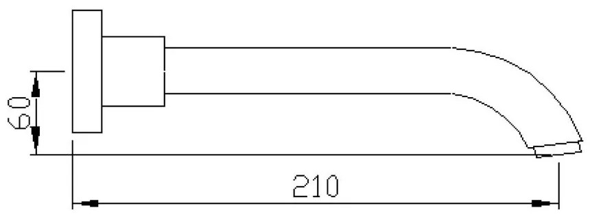 Baterie argintiu-lucios cu montare pe perete – Sapho
