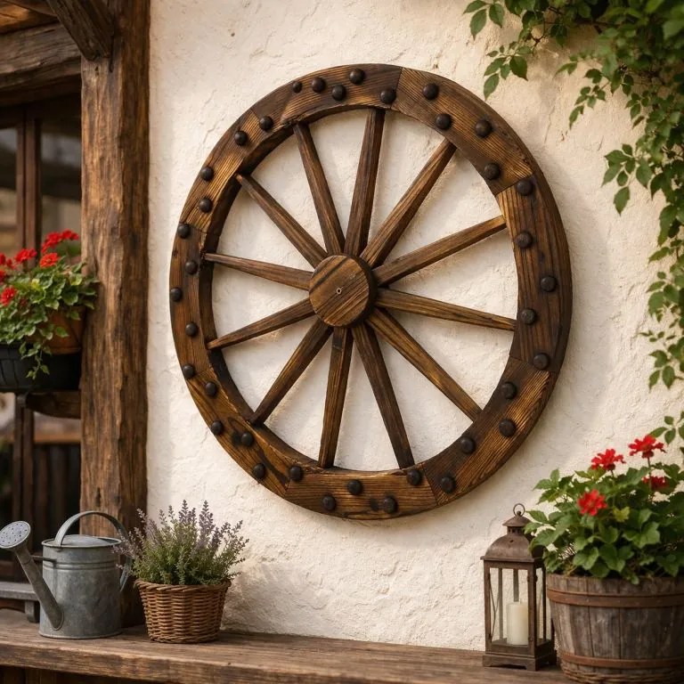 Roată decorativă din lemn