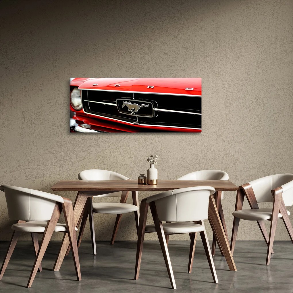 Tablou - Mașina roșie (120x50 cm)