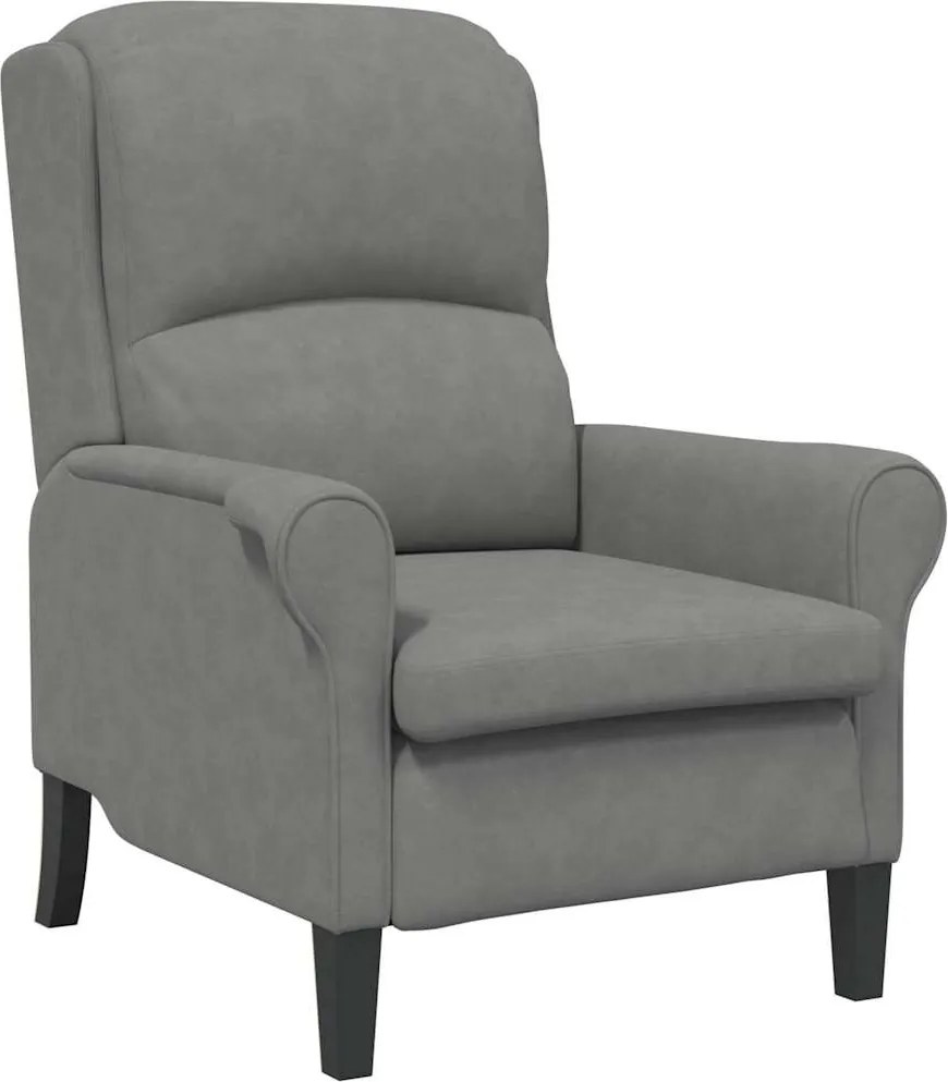 vidaXL fotoliu Gri închis 76 x 94 x 102 cm Microfibră