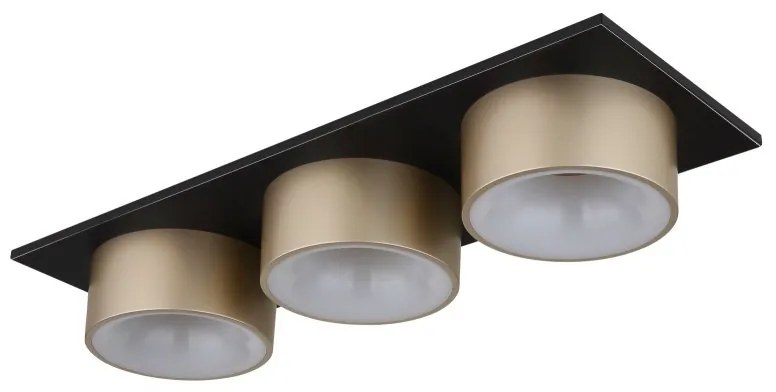 Plafoniera LED negru sampanie RAYMOND 3L