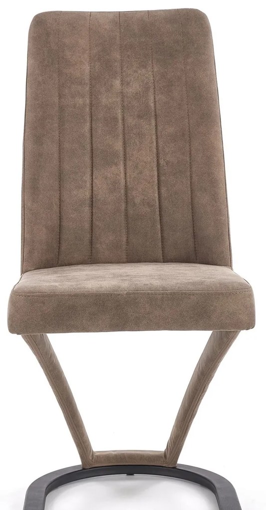Scaun K338 piele ecologica maro
