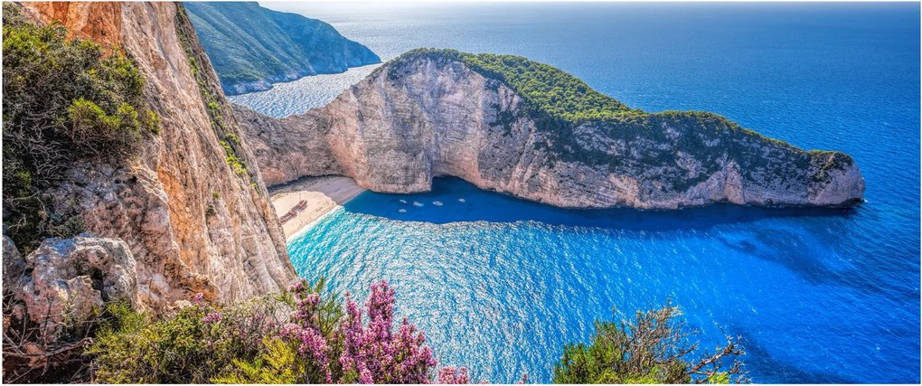 Tablou - Plaja Navagio, Grecia (120x50 cm)