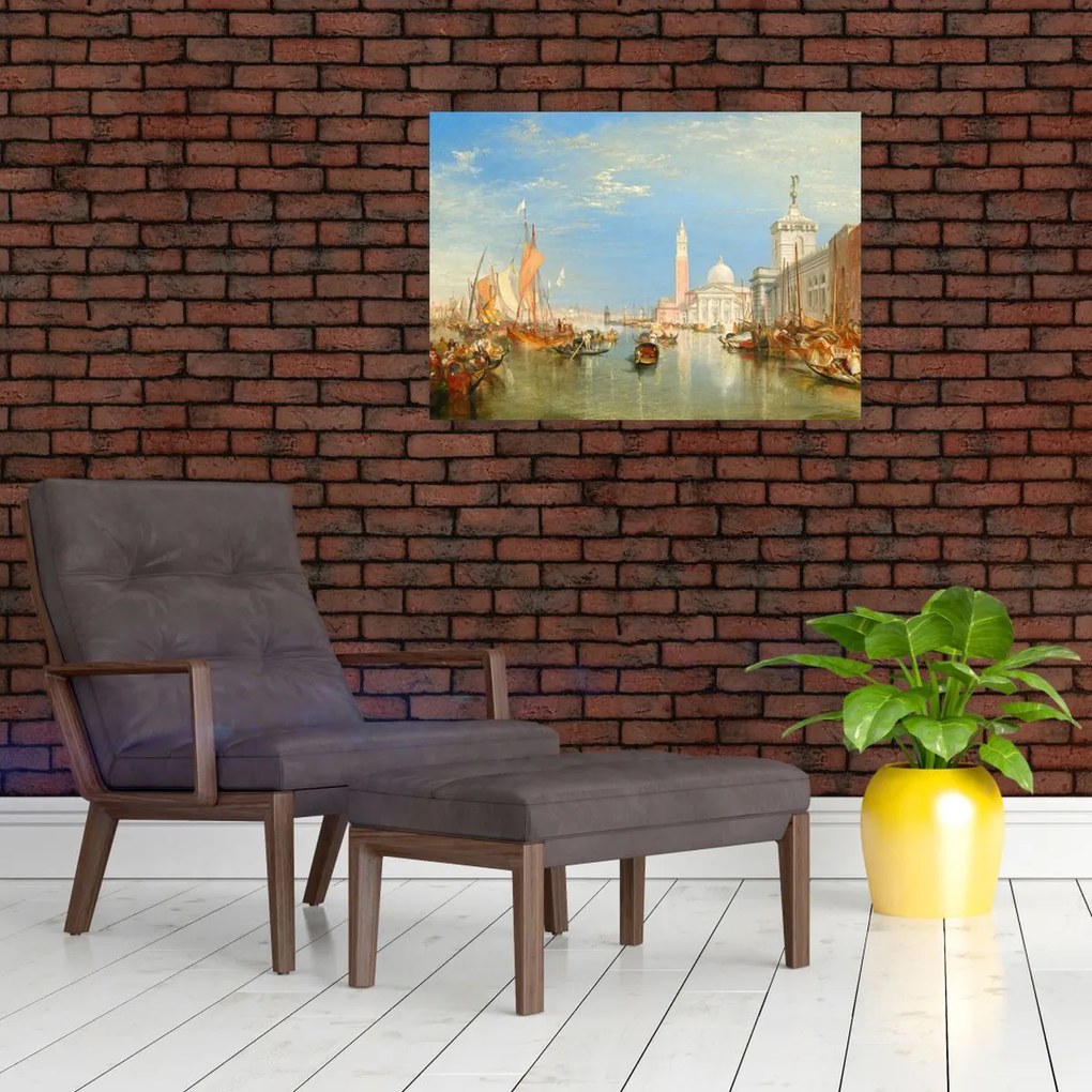 Tablou - Joseph Mallord William Turner, Venice the Dogana and San Giorgio Maggiore, reproducere (70x50 cm)