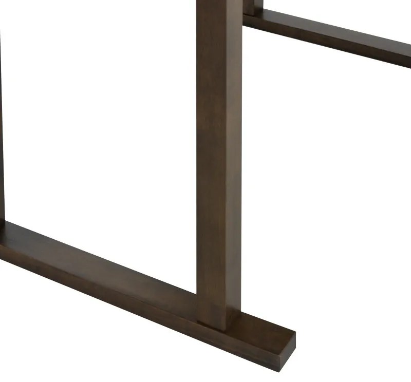 Masa de bar Tenor lemn natural cauciuc - MDF, culoarea nuc 150x90x91.5cm