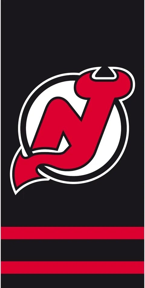 Prosop NHL New Jersey Devils Black, 70 x 140 cm