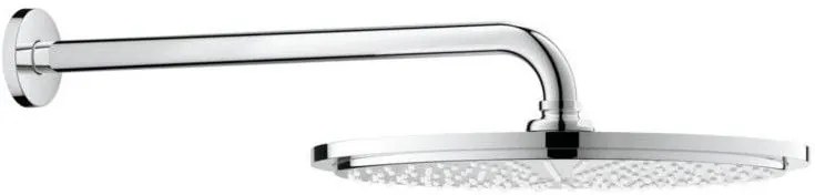 Palarie dus fix Grohe Rainshower Cosmopolitan 310, O31 cm cu brat, limitator de debit, montaj pe perete