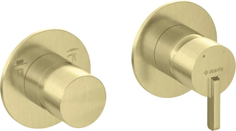 SILIA - Baterie de duș cu comutator de duș BQS_R46P Finisaj: Auriu periat