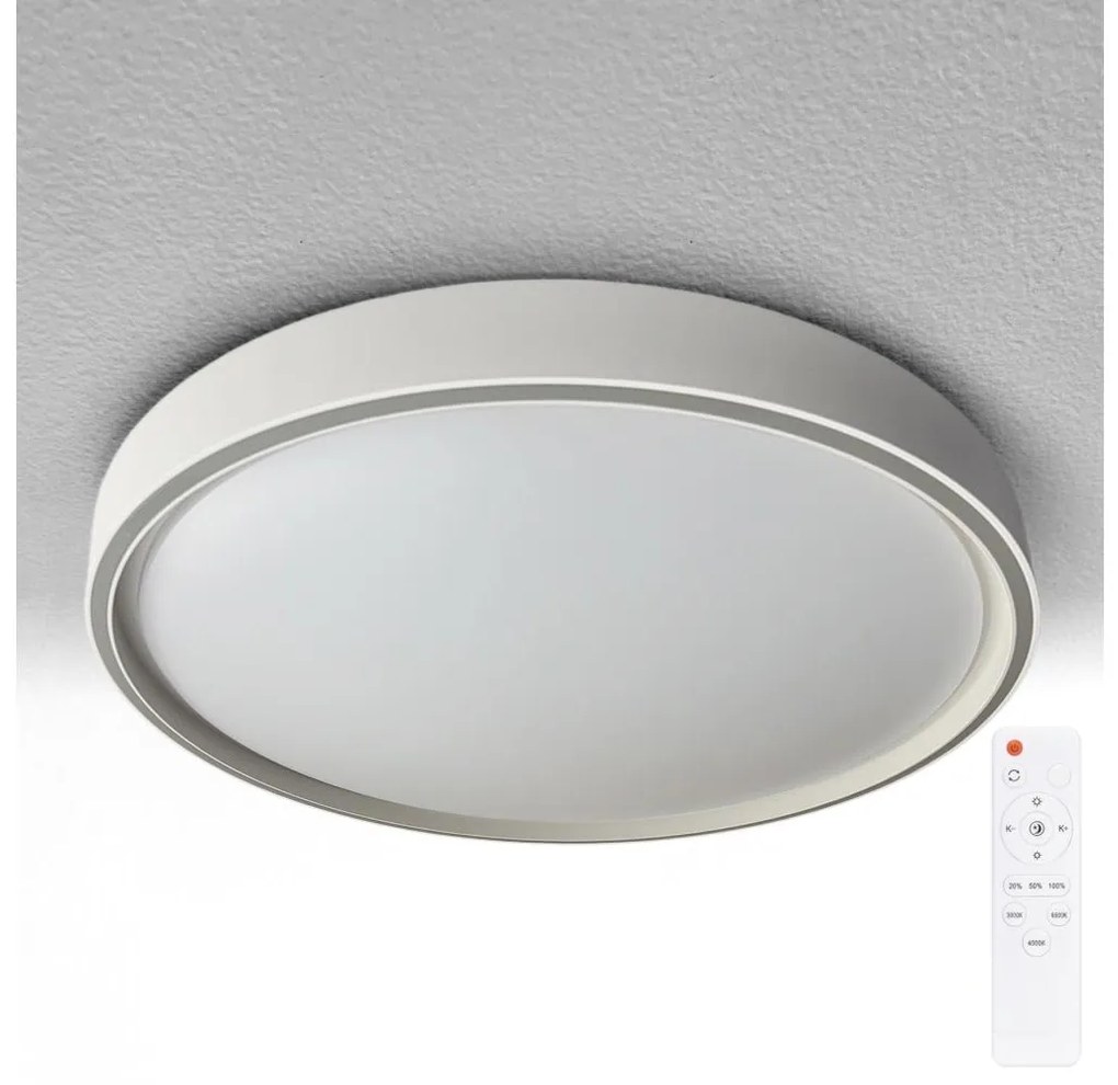 Brilagi-LED Corp de iluminat dimabil NANCI LED/60W/230V 3000-6500K Ø49 cm argintiu +telecomandă