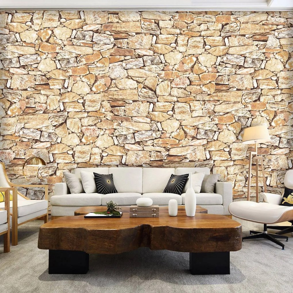 Fototapet - Stone Wall Rock (152,5x104 cm)