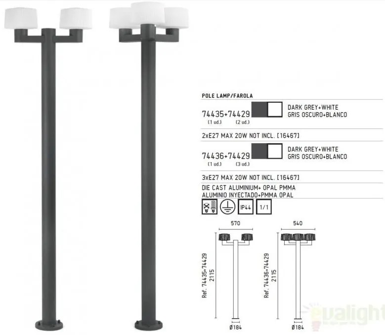 Stalp exterior Muffin 74436F3-04